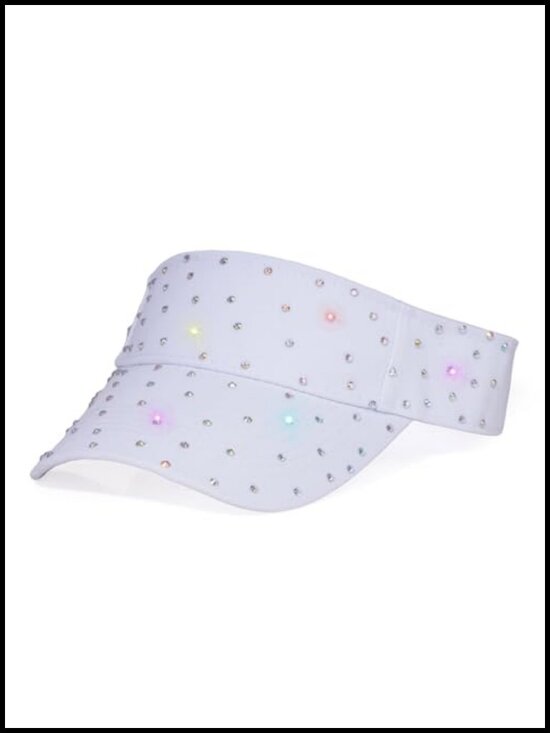 Accessories - Rhinestone Sport Sun Visor Hat Summer Adjustable Sun Cap Breathable